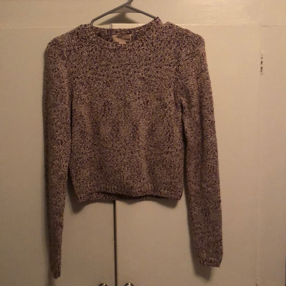 Pink and White Knitted Forever21 Sweater